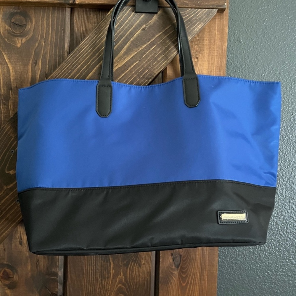 St. John Blue and Black Tote Bag - Bundle of 2 bags